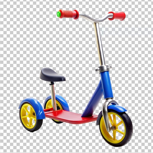 PSD bicicleta de sacooter para niños sobre un fondo transparente