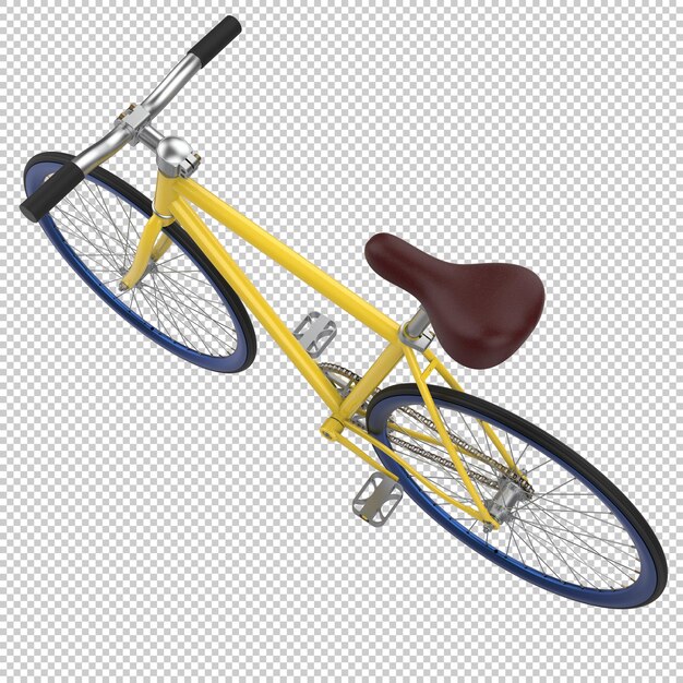 PSD bicicleta urbana isolada em fundo transparente ilustração de renderização 3d