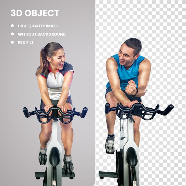PSD bicicletas de exercício esportivo de ciclismo indoor 3d