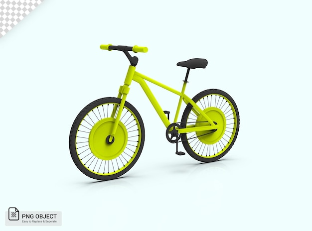 Bicicletta 3D In Giallo