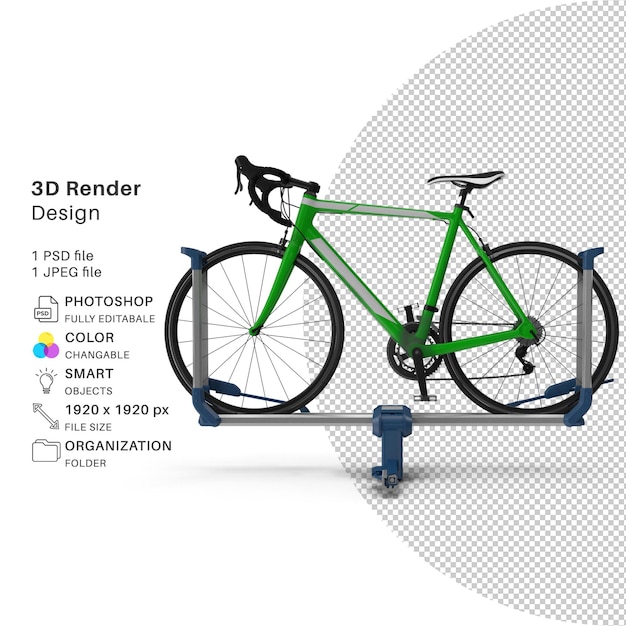 Bicicletta Modellazione 3D File PSD Bicicletta realistica