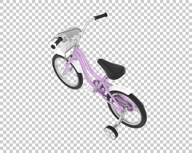 Une Bicyclette D'enfant Isolée En Arrière-plan Illustration De Rendu 3d