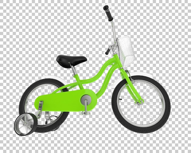 Une Bicyclette D'enfant Isolée En Arrière-plan Illustration De Rendu 3d