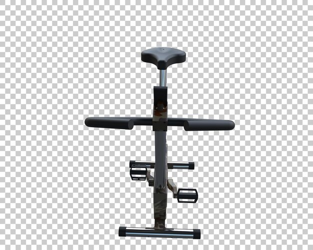 Une bicyclette magnétique isolée sur l'arrière-plan illustration de rendu 3D