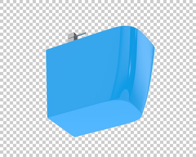 Bidé aislado sobre fondo transparente Ilustración de renderizado 3d