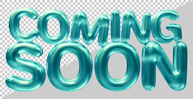 Bientôt la conception de texte avec un style d'effet moderne 3d