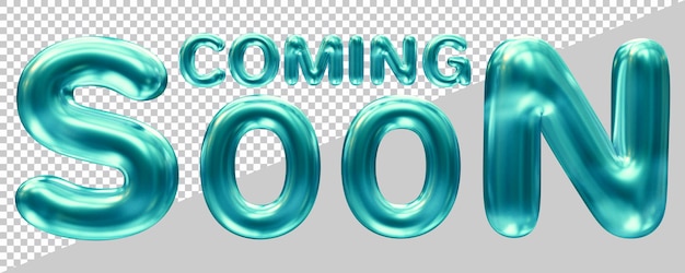 Bientôt la conception de texte avec un style d'effet moderne 3d
