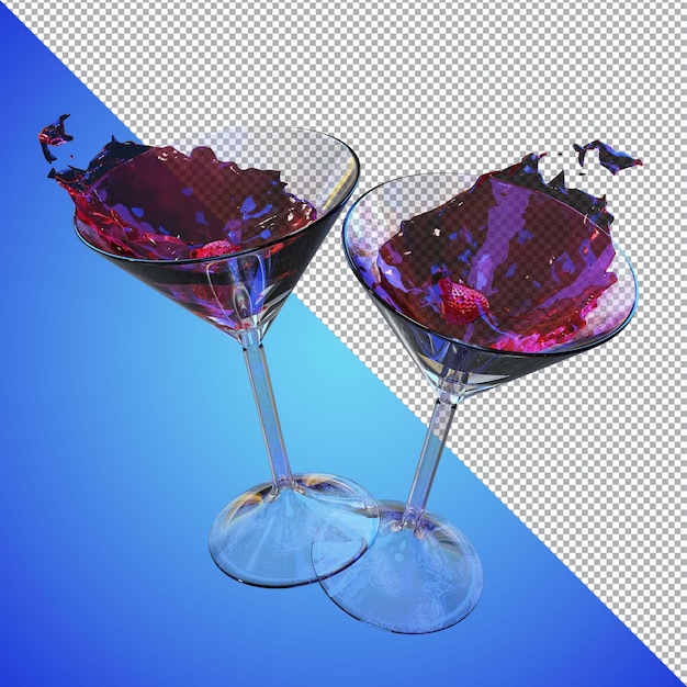 Bier oder Wein 3D-Rendering für Vorschaubilder und Musterbeispiele