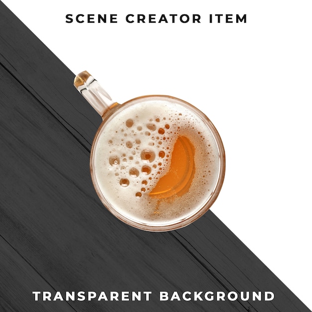 Bier transparent psd