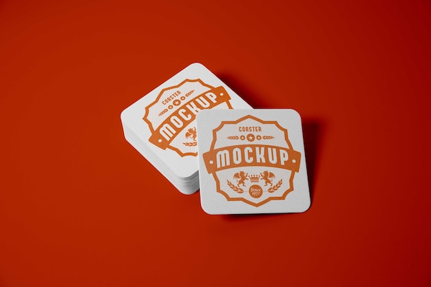 PSD bierdeckel-mockup-design