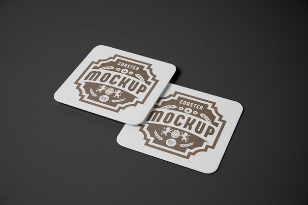 Bierdeckel-mockup-design