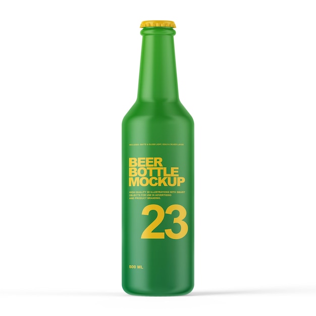 Bierflasche psd mockup