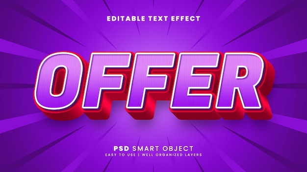 Bieten Sie einen bearbeitbaren 3D-Texteffekt mit elegantem Stil an