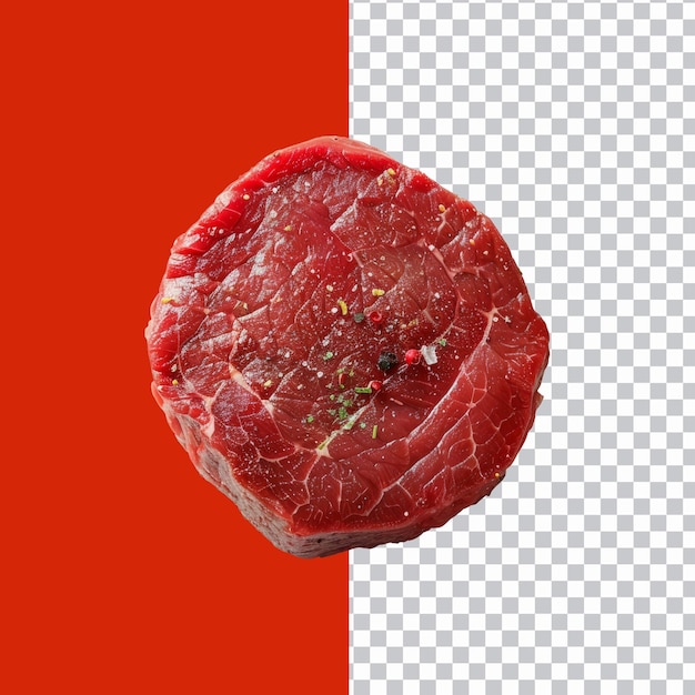 bife de carne crua isolado em png