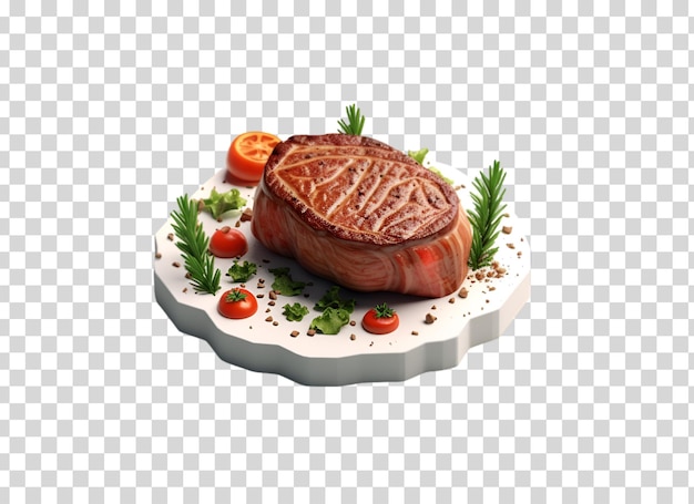 bife isolado em fundo png transparente