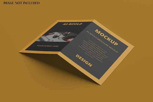 Bifold a5 flyer mockup