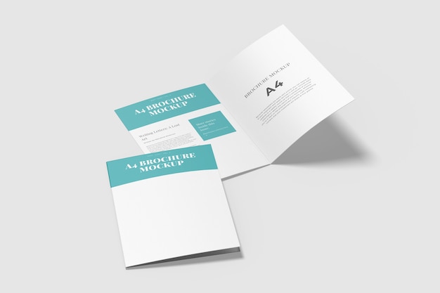 Bifold brochure mockup isolato