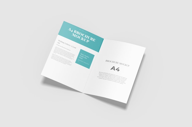 Bifold brochure mockup isolato