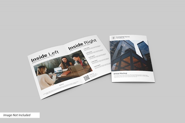 Bifold brochure mockup