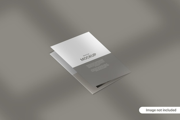 Bifold brochure mockup