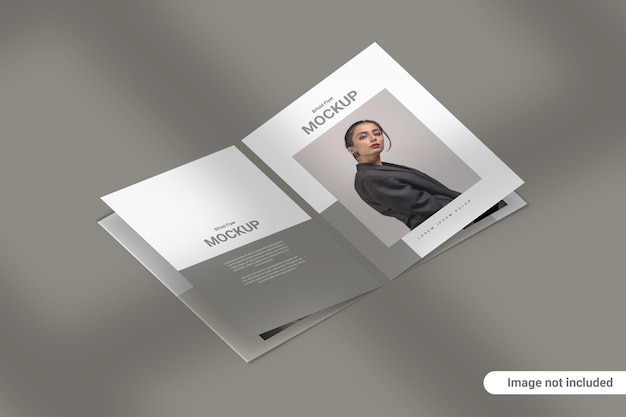 Bifold brochure mockup