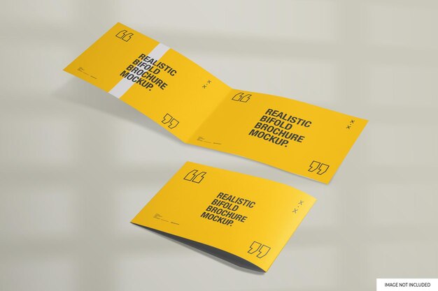 Bifold Broschüre Landschaft Mockup