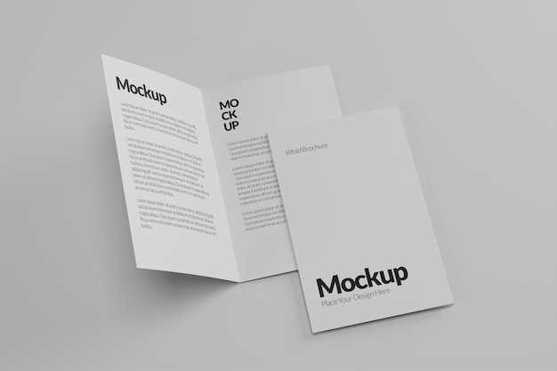 Bifold Broschüre Mockup Vorlage
