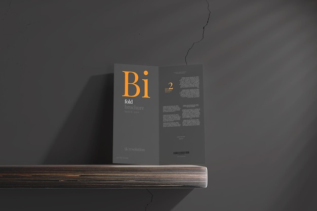 Bifold-broschürenmodell in dl-größe