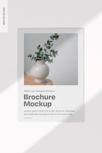 Bifold avec entrée de lumière Mockup vue supérieure