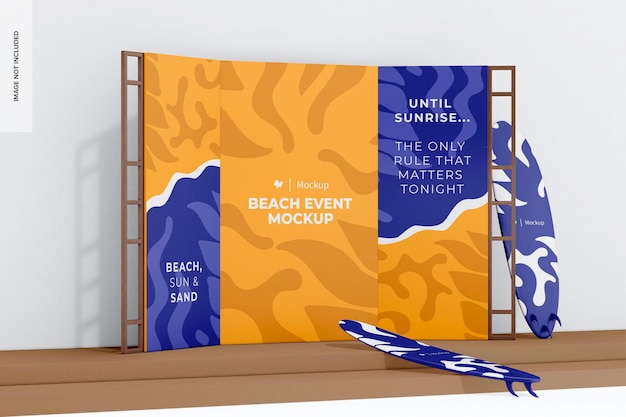Big Event Backdrop Mockup Linke Ansicht
