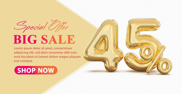 Big Sale Il 45 percento è il lusso dell'oro