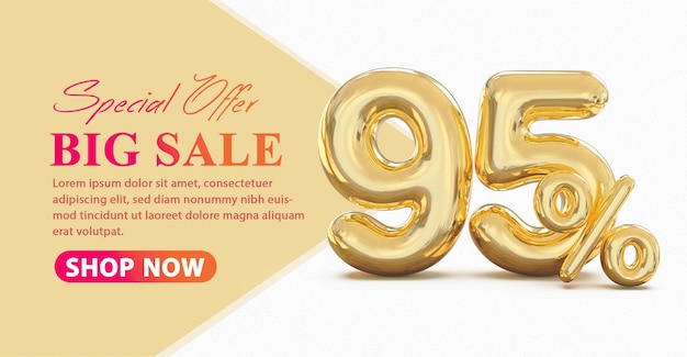 Big Sale Il 95 percento è il lusso dell'oro