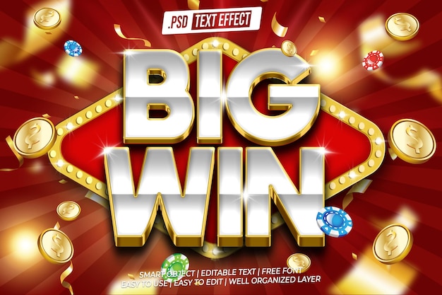 Big Win Casino-Text-Effekt