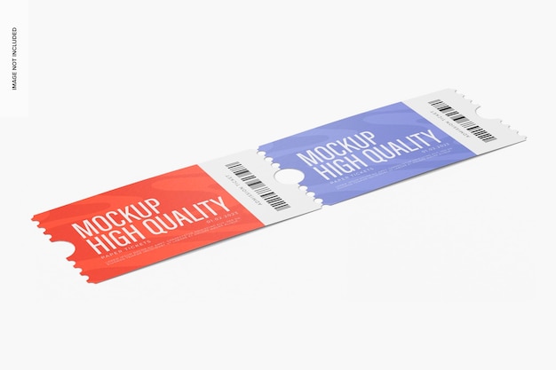 Biglietti d'ingresso Mockup, Prospettiva