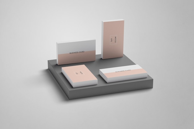 Biglietto da visita con forma Mockup