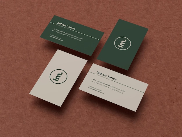 Biglietto da visita Mockup Design isolato