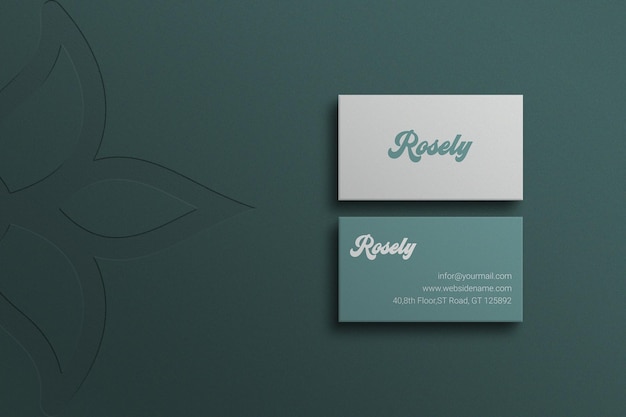 Biglietto da visita Mockup design Photoshop