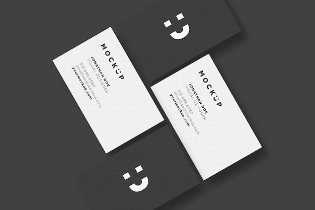 Biglietto da visita mockup quattro