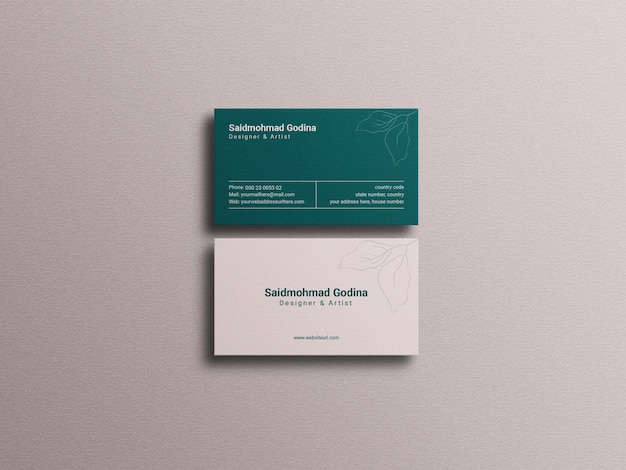 Biglietto da visita Mockup
