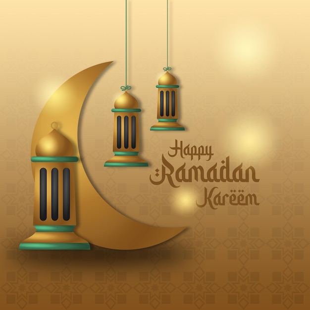 Biglietto di auguri di Ramdan Kareem post sui social media