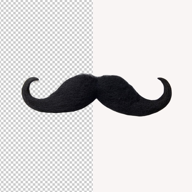 PSD bigote negro en png