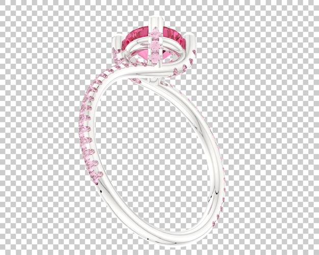 Bijoux sur fond transparent illustration de rendu 3d