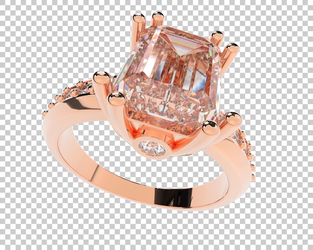 Bijoux Sur Fond Transparent Illustration De Rendu 3d