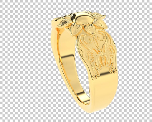 PSD bijoux sur fond transparent illustration de rendu 3d