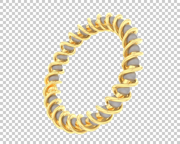 Bijoux isolés sur fond illustration de rendu 3d