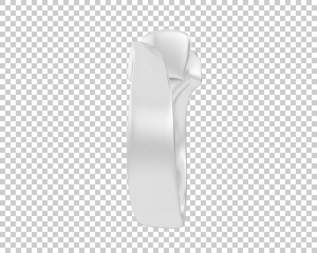 Bijoux isolés sur fond illustration de rendu 3d
