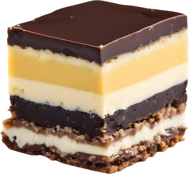 PSD bild der köstlich aussehenden nanaimo bar aigenerated