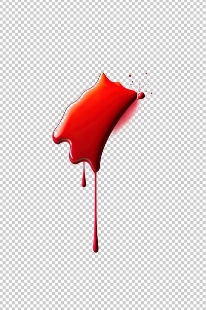 PSD bild einer explosion roter farbe