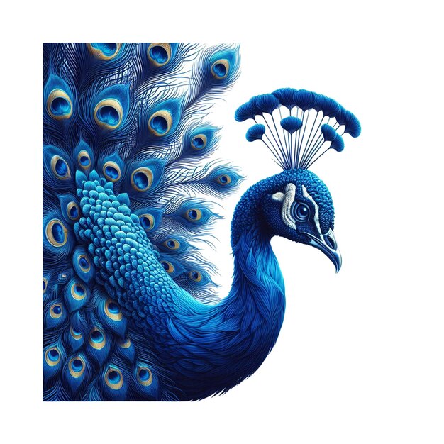 PSD bild mit dem blue peacock-vektor-symbol