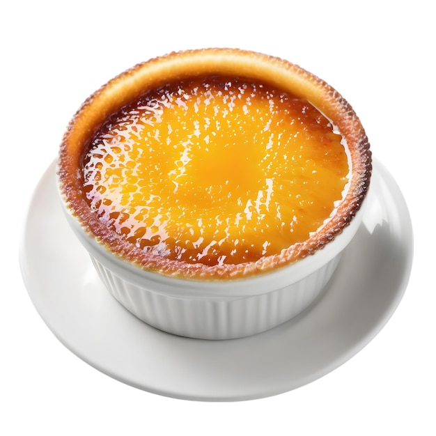 Bild von köstlich aussehender creme brulee aigenerated